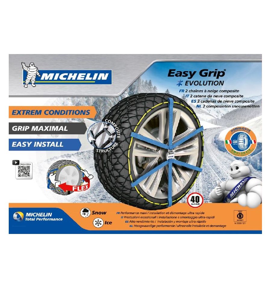 CATENE DA NEVE MICHELIN EASY GRIP EVOLUTION GRUPPO EVO 2 165/70-14 -  L'Accessorauto SRLS